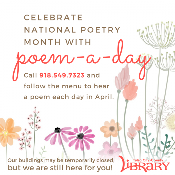 Image for event: National Poetry Month: Poem-A-Day 