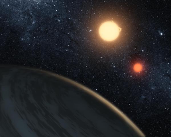 Image for event: Extrasolar Planets With 2 Suns: Paradise Lost? 