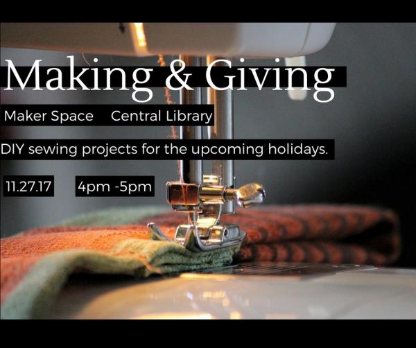 Image for event: Making and Giving: DIY Holiday Gifts