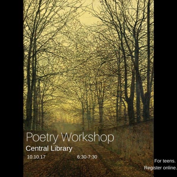 Image for event: Poetry Workshop