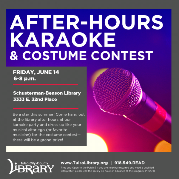 Image for event: Teen After-Hours Karaoke and Costume Contest