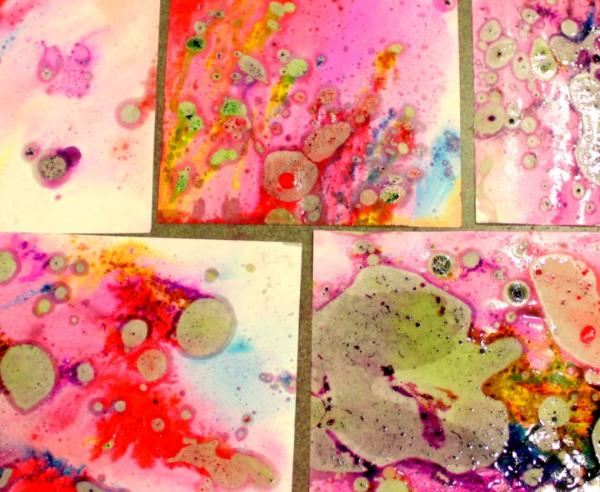 Image for event: Messy Art Club: Oil Marbling