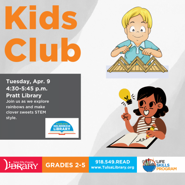 Image for event: Kids Club: A Life Skills and STEAM Club 