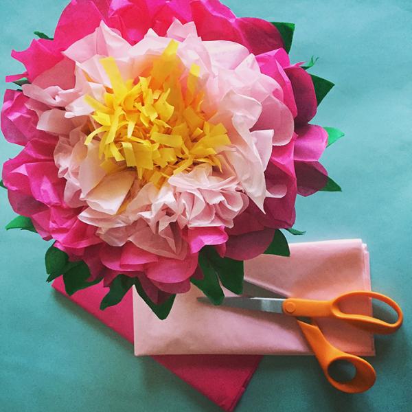Image for event: Messy Art Club: Tissue Paper Flowers