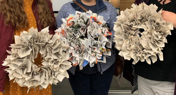 Image for event: Maker Monday: Book Wreaths