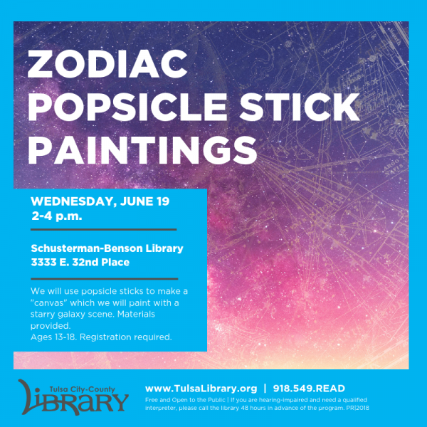 Image for event: Zodiac Popsicle-Stick Painting