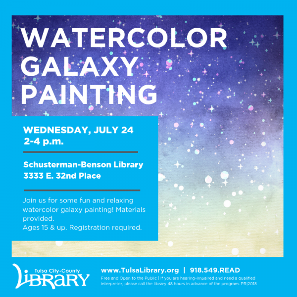 Image for event:  Watercolor Galaxy Painting