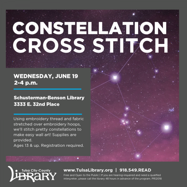 Image for event: Constellation Cross-Stitch