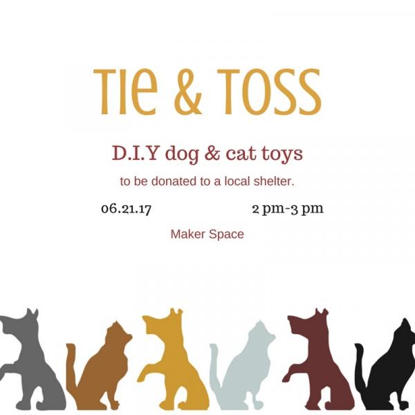 Image for event: Tie &amp; Toss: DIY Dog and Cat Toys